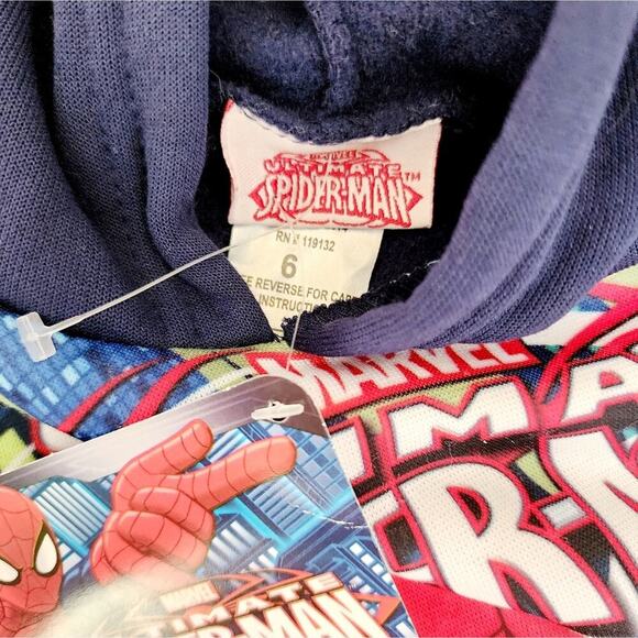 SPIDERMAN HOODIE NEW SIZE 6 - Picture 3 of 4
